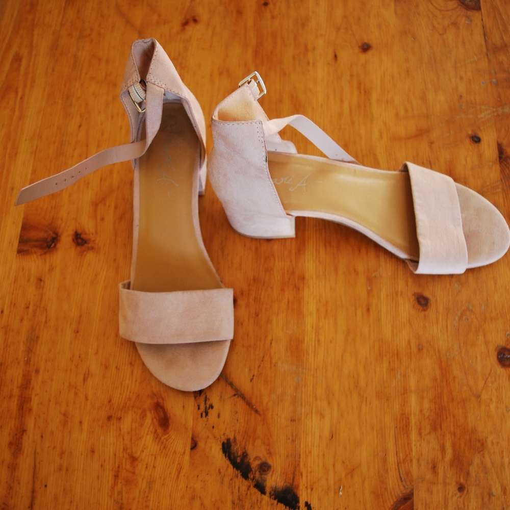 Light Pink Block Heel Sandal